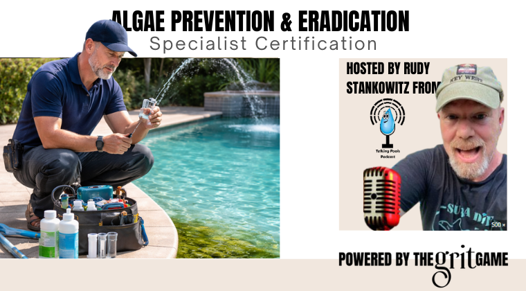 Algae Prevention and Eradication Specialst Course for Swimming pool and spa professionals
